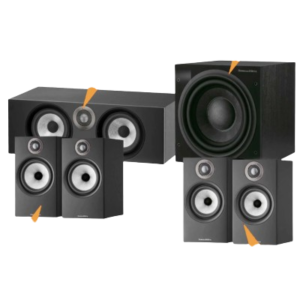 Home Theatre Speaker Package with B&W Subwoofer